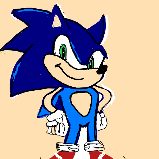 Sonic drawing by manders