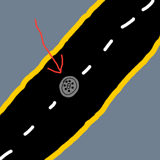 Manhole drawing by Purokushi