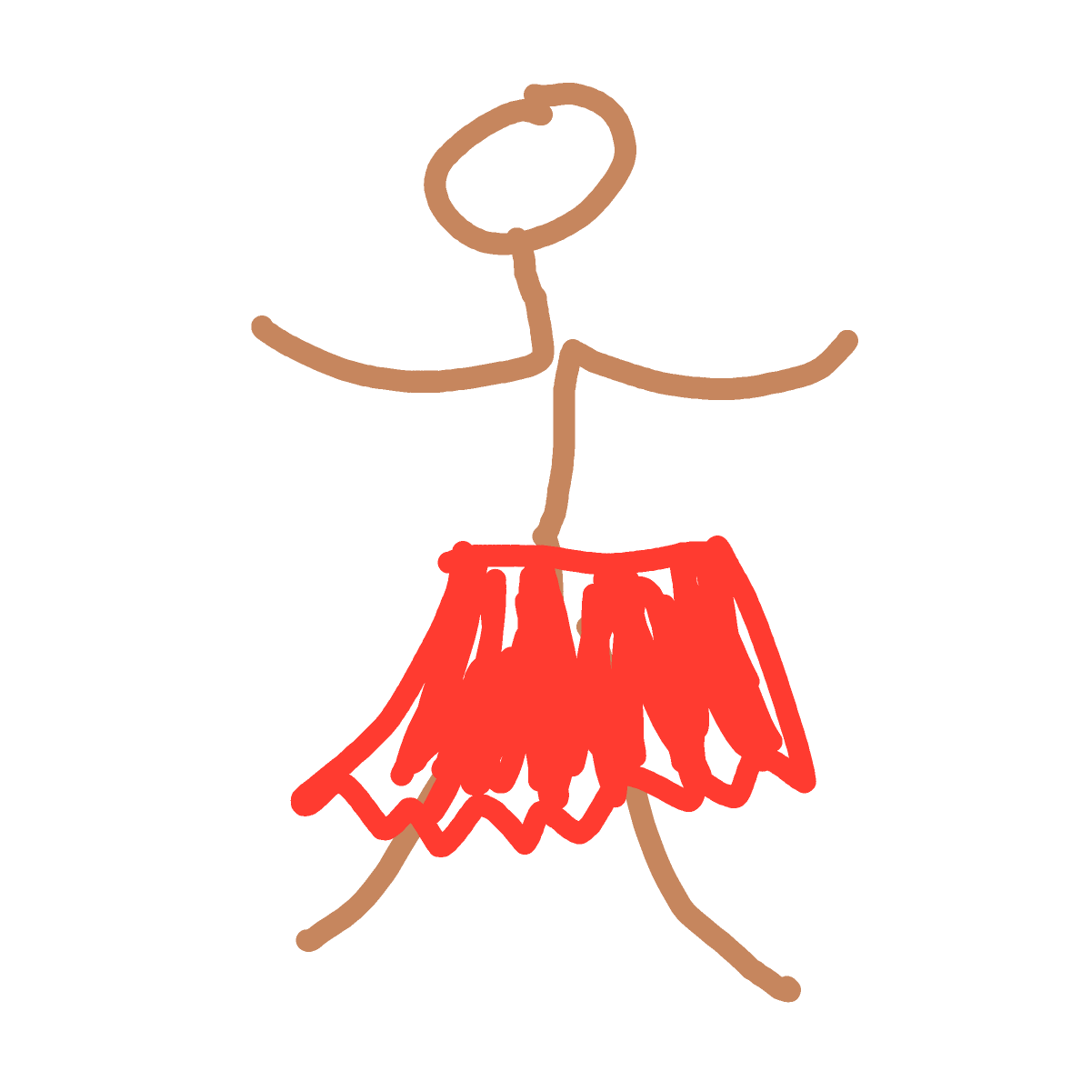 Skirt drawing by coal-mild-peace