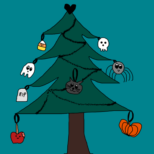 Spooky Tree drawing by krissywissy