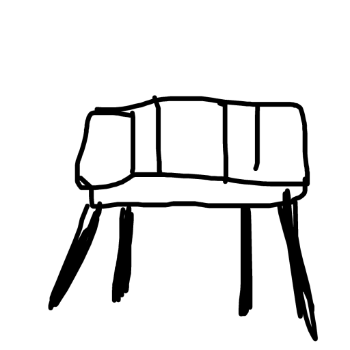 Park Bench drawing by butter