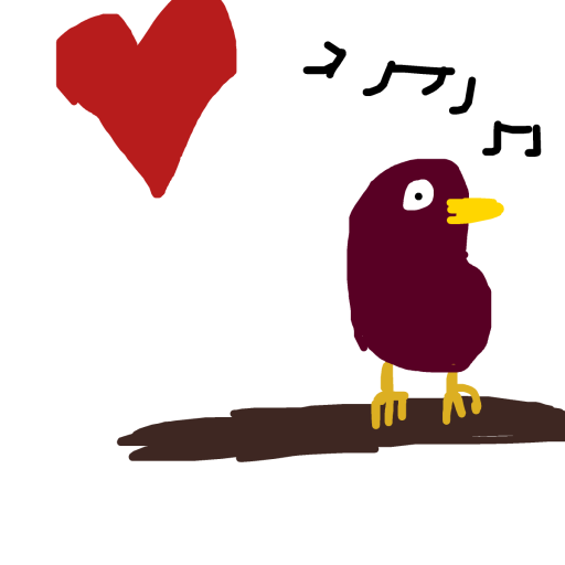 Lovebird drawing by treehugger0707