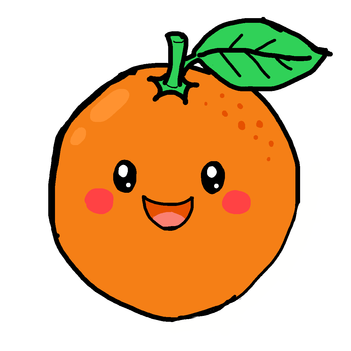 Orange drawing by kyle