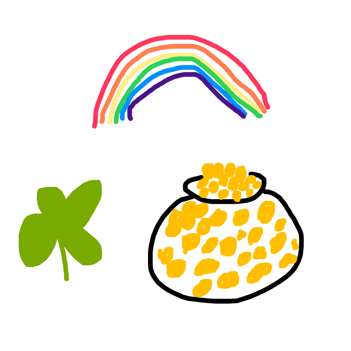 Pot of Gold drawing by lex