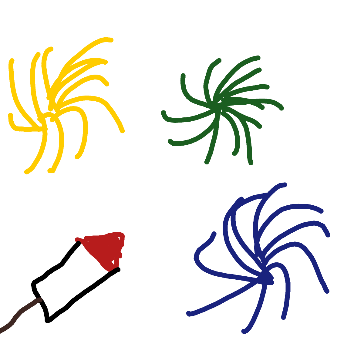 Firework drawing by ishak