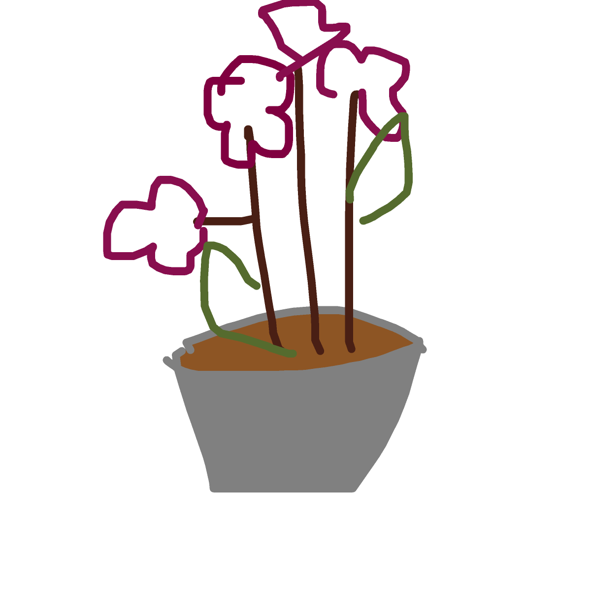 Orchid drawing by wave-zest-painter