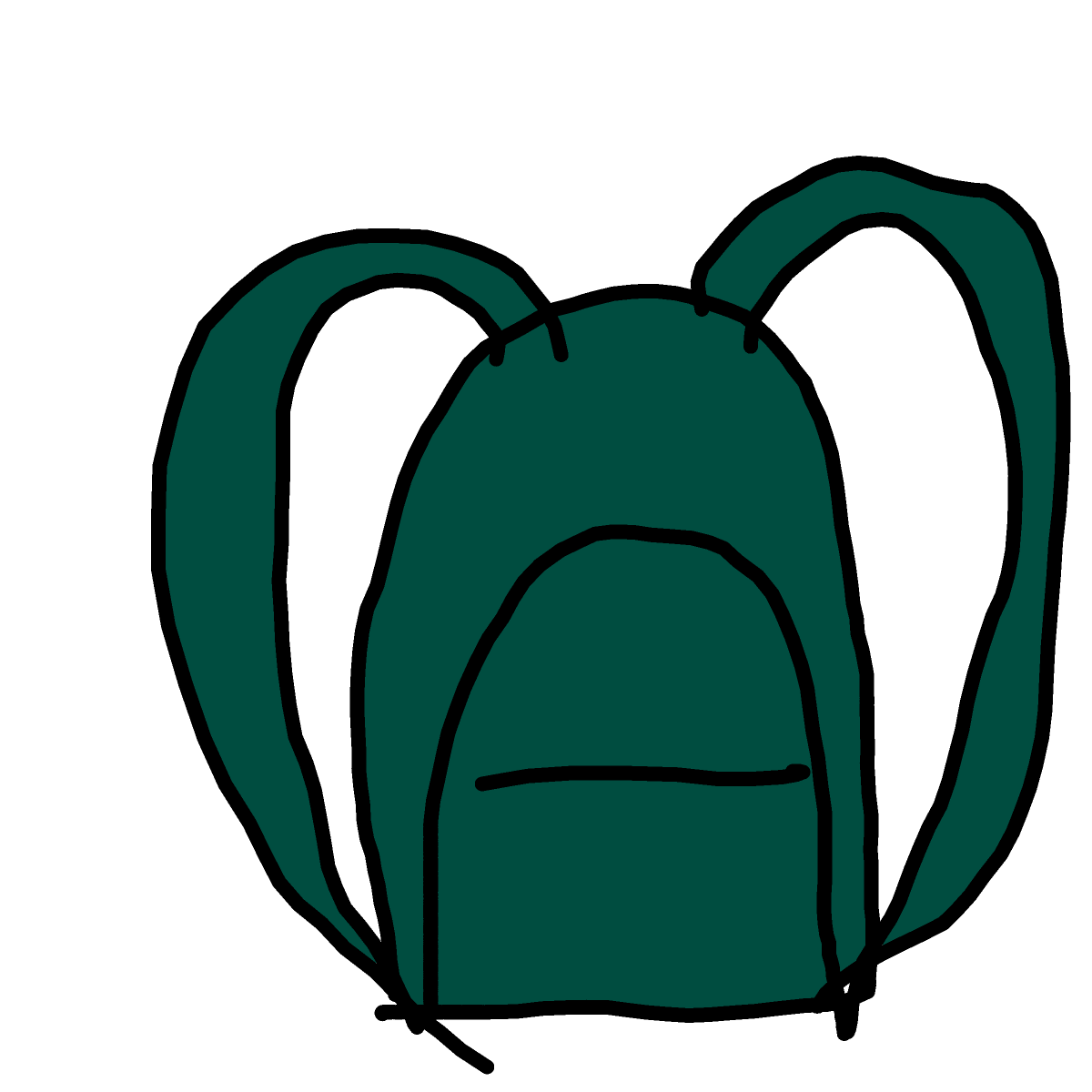 Backpack drawing by Bri3