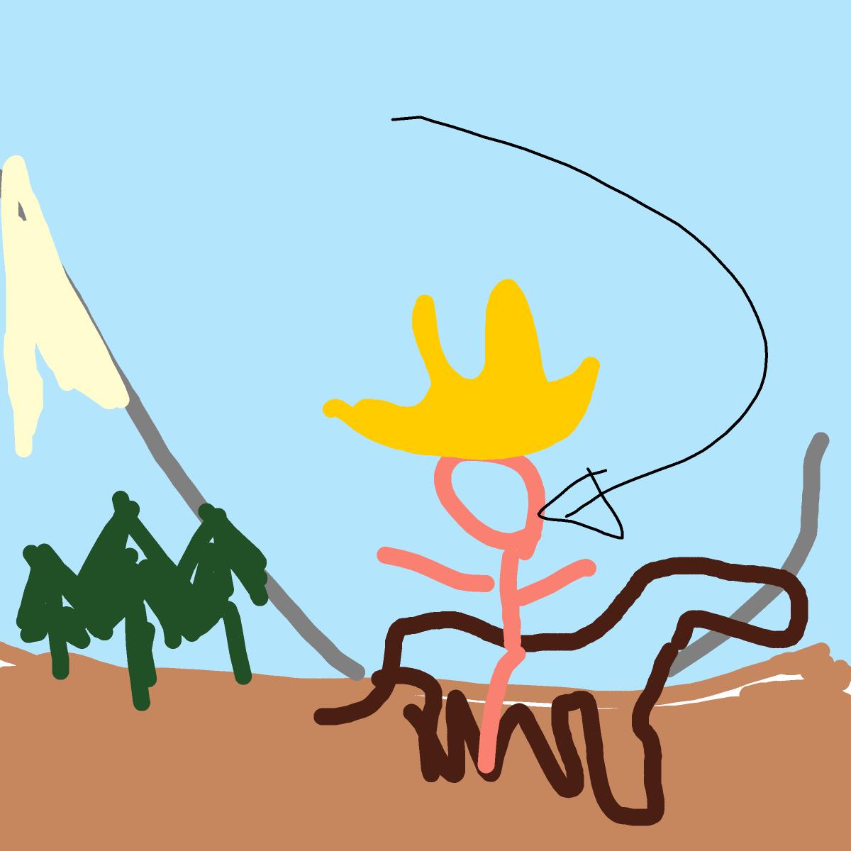 Cowboy drawing by mjolnirbear