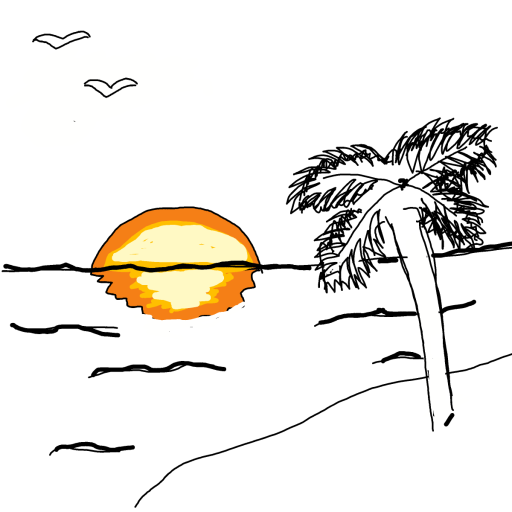 Sunset drawing by manders
