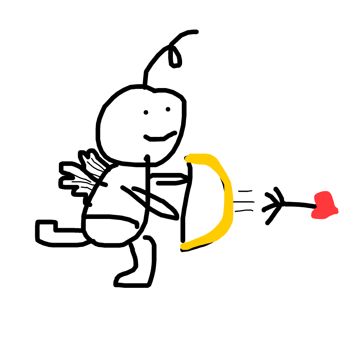 Cupid drawing by hatben