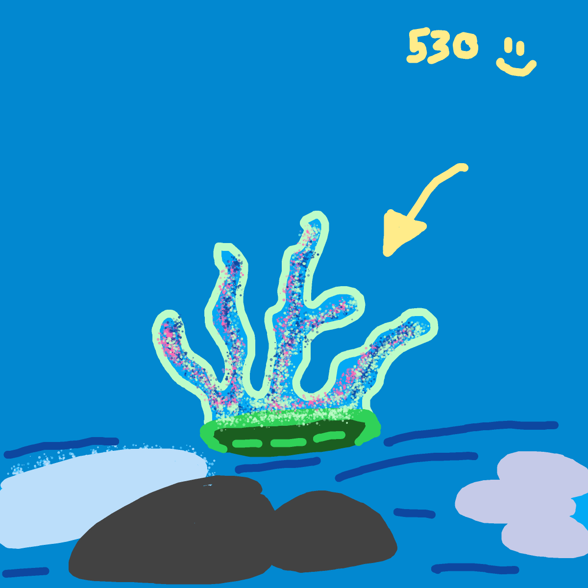 Coral drawing by doublem