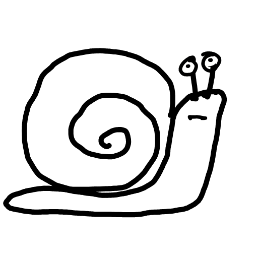 Snail drawing by Guardianoflives