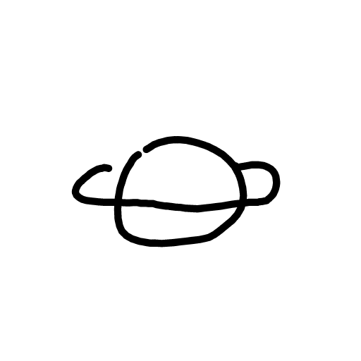 Saturn drawing by BbJamminT
