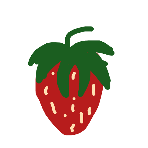 Strawberry drawing by ash