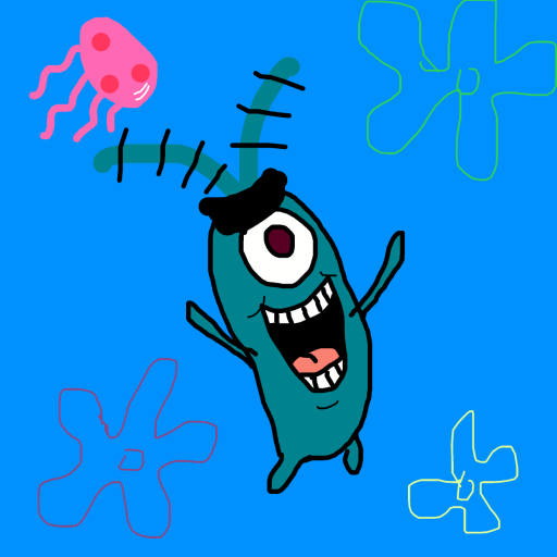 Plankton drawing by countnicula