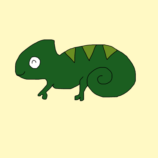Chameleon drawing by krissywissy