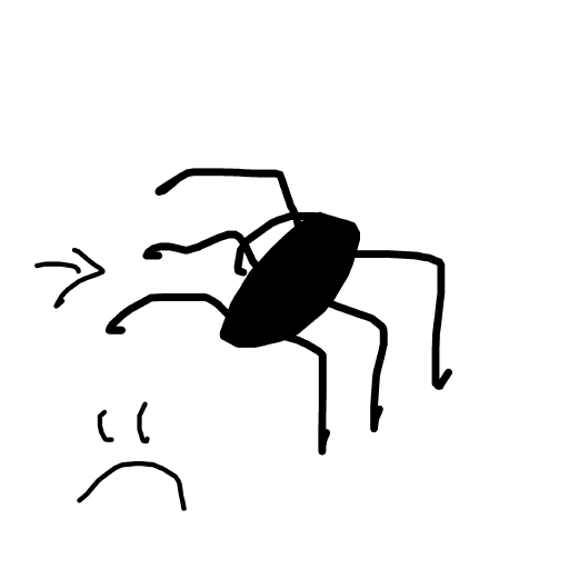 Spider drawing by loddie