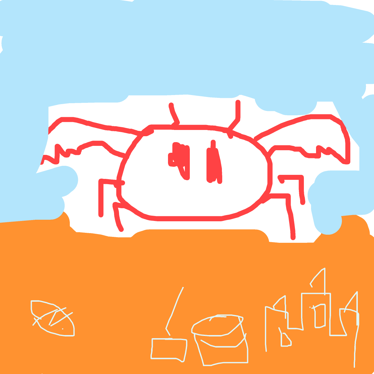 Crab drawing by zest-sonic-flux