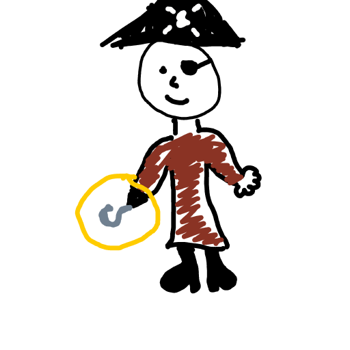 Hook Hand drawing by fresh-paint-king