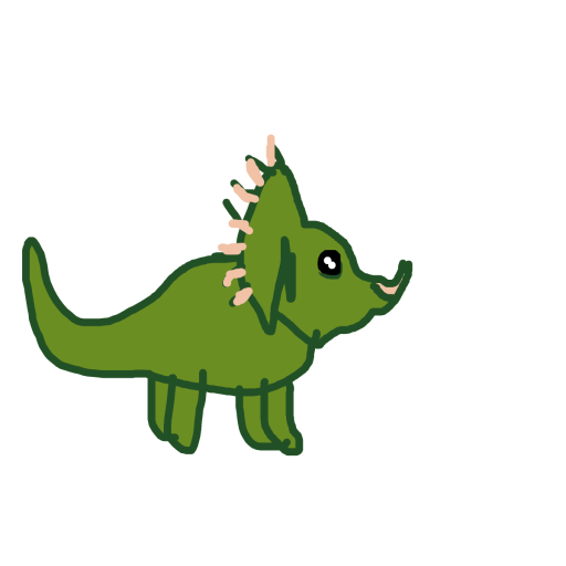 Triceratops drawing by coolest_person_ever
