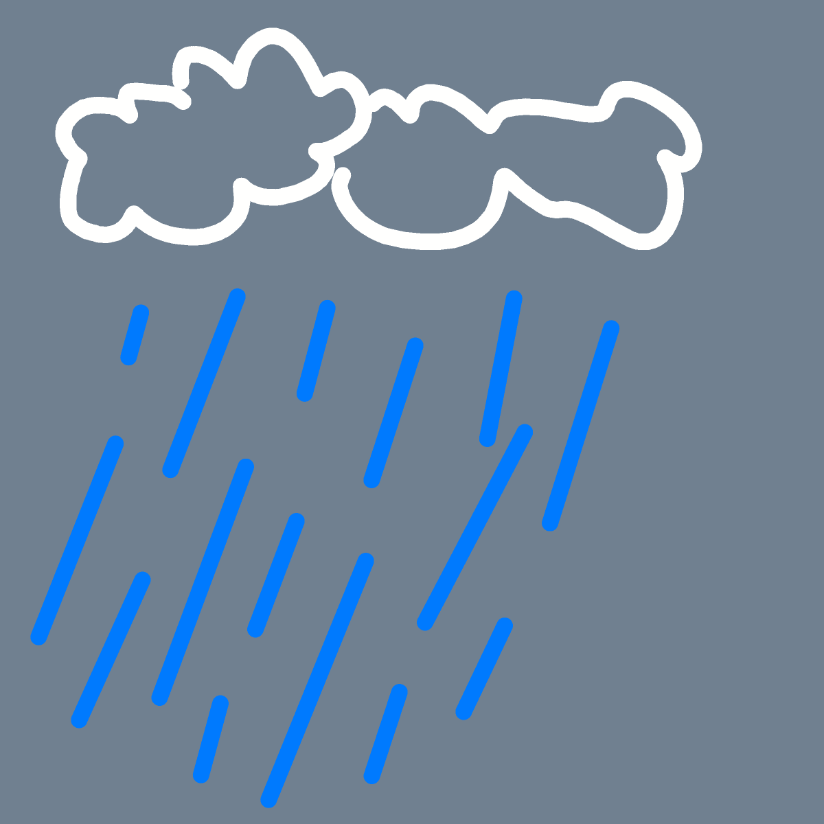 Rain drawing by chaddyboyyo