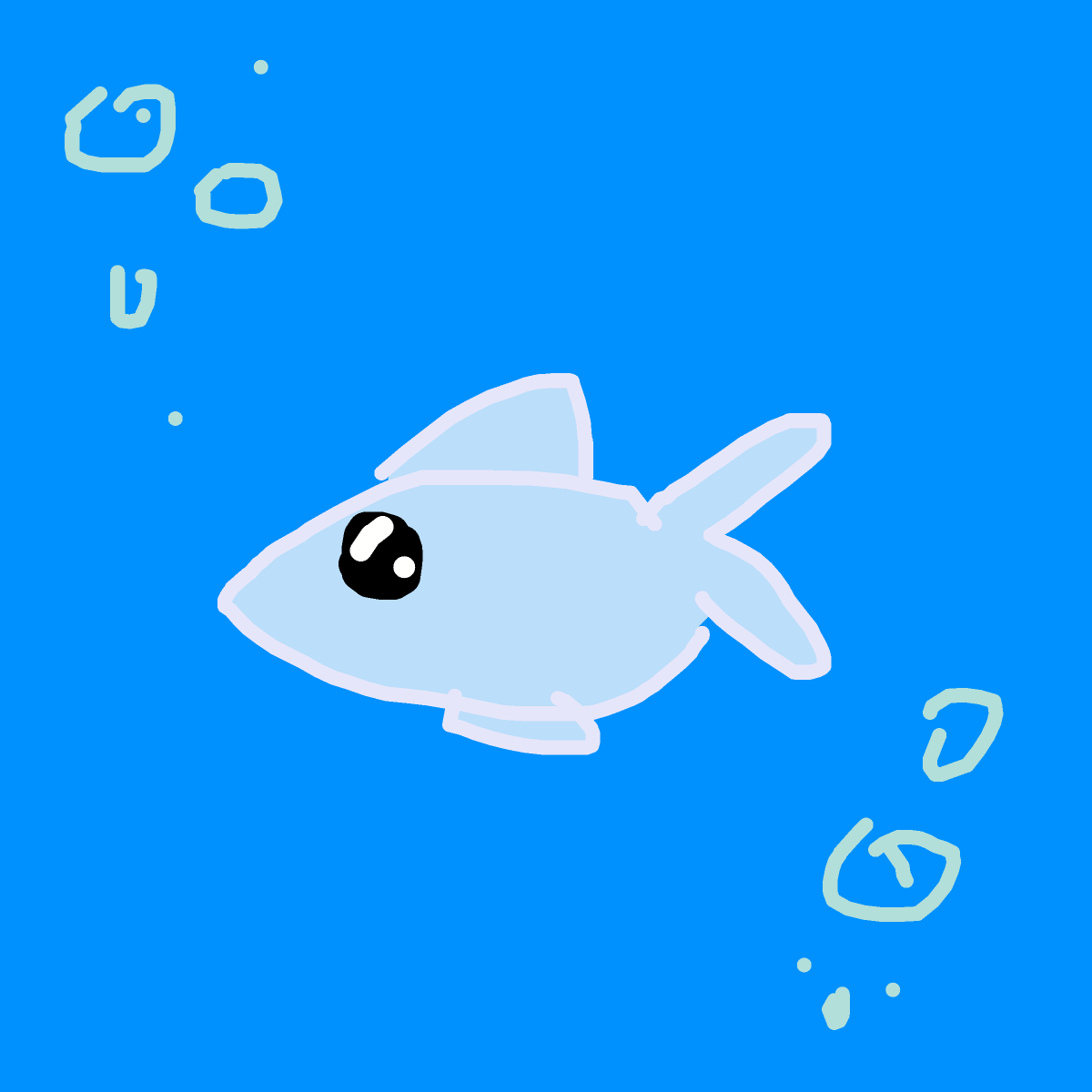 Fish drawing by thegreatbeargod