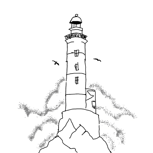 Lighthouse drawing by Guardianoflives