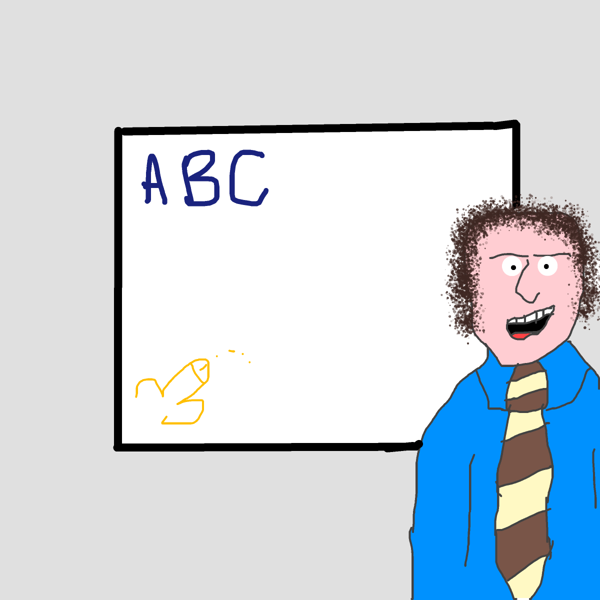 Whiteboard drawing by johnny boy