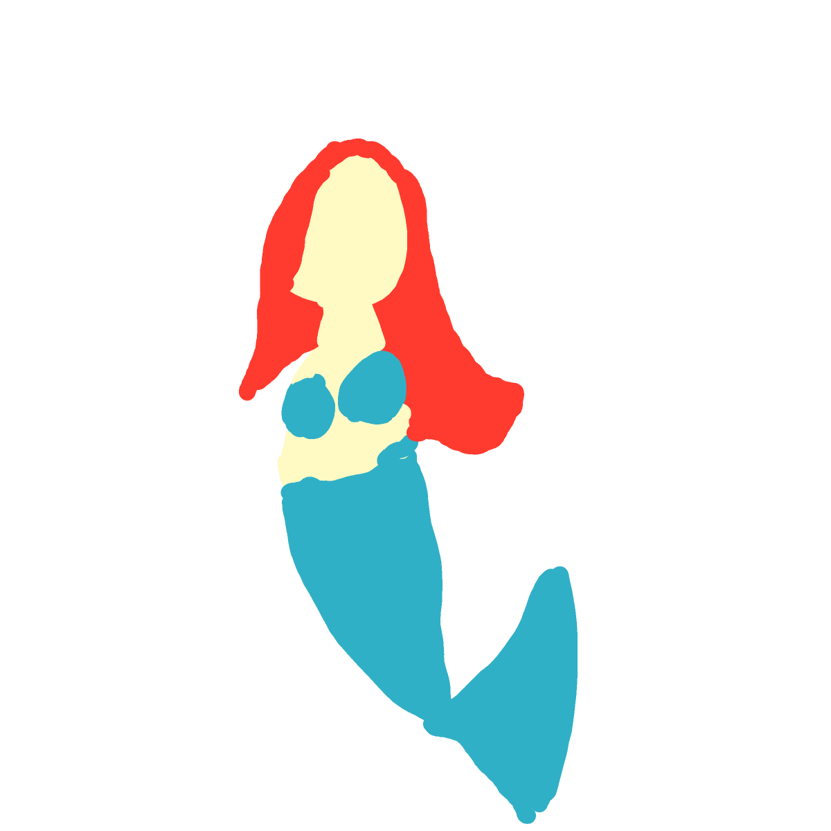 Mermaid drawing by GhoulBeing