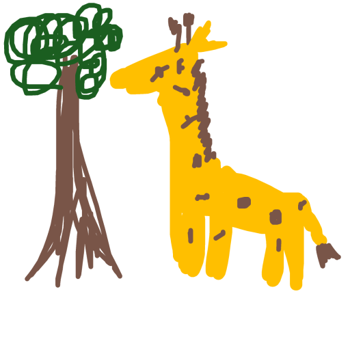 Giraffe drawing by rare-huge-ninja