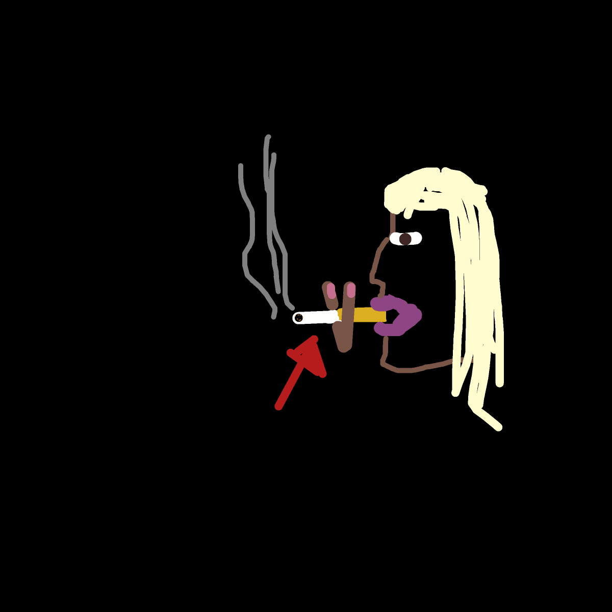 Cigarette drawing by brush-star-site
