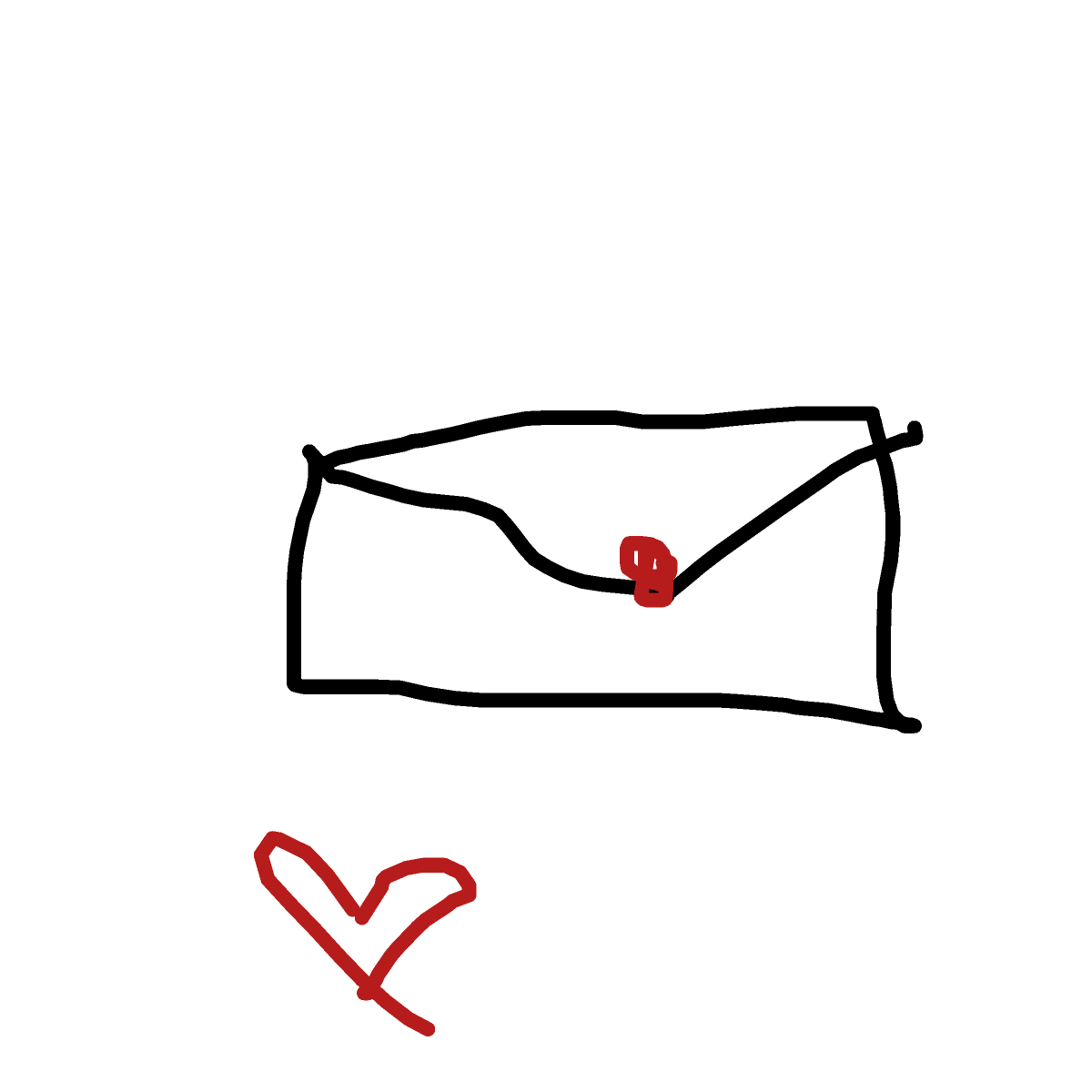 Envelope drawing by maria