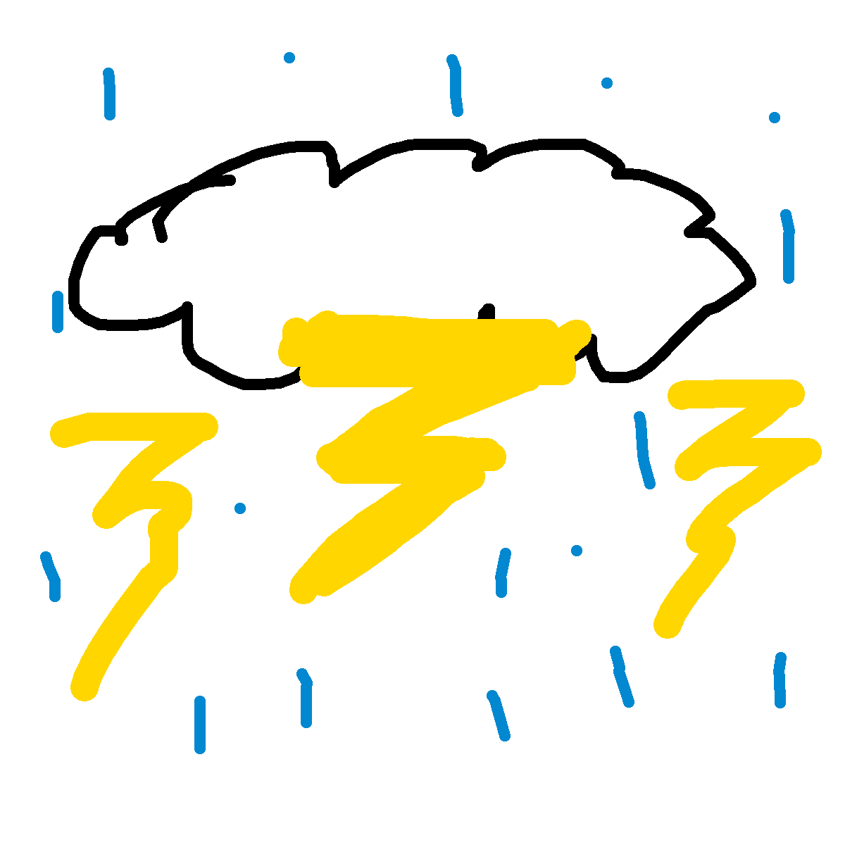 Thunder drawing by ria-ria-ria