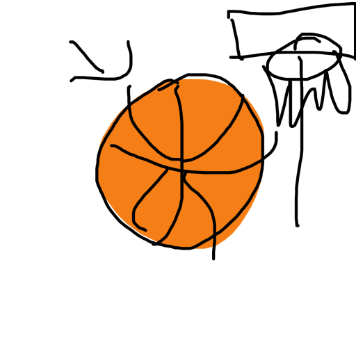 Basketball drawing by princess fiona