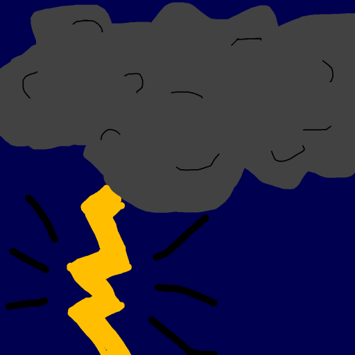 Thunder drawing by angel
