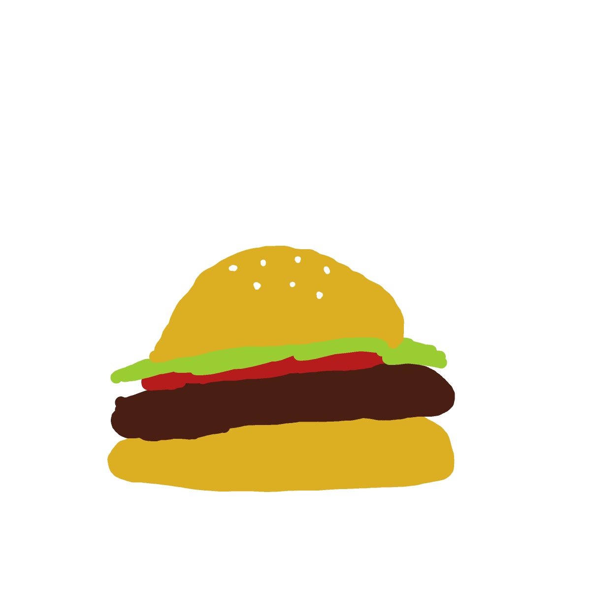 Burger drawing by fresh-paint-king