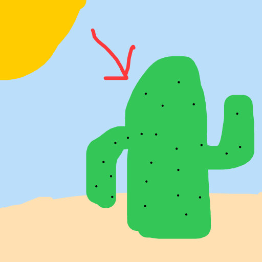 Cactus drawing by hatben