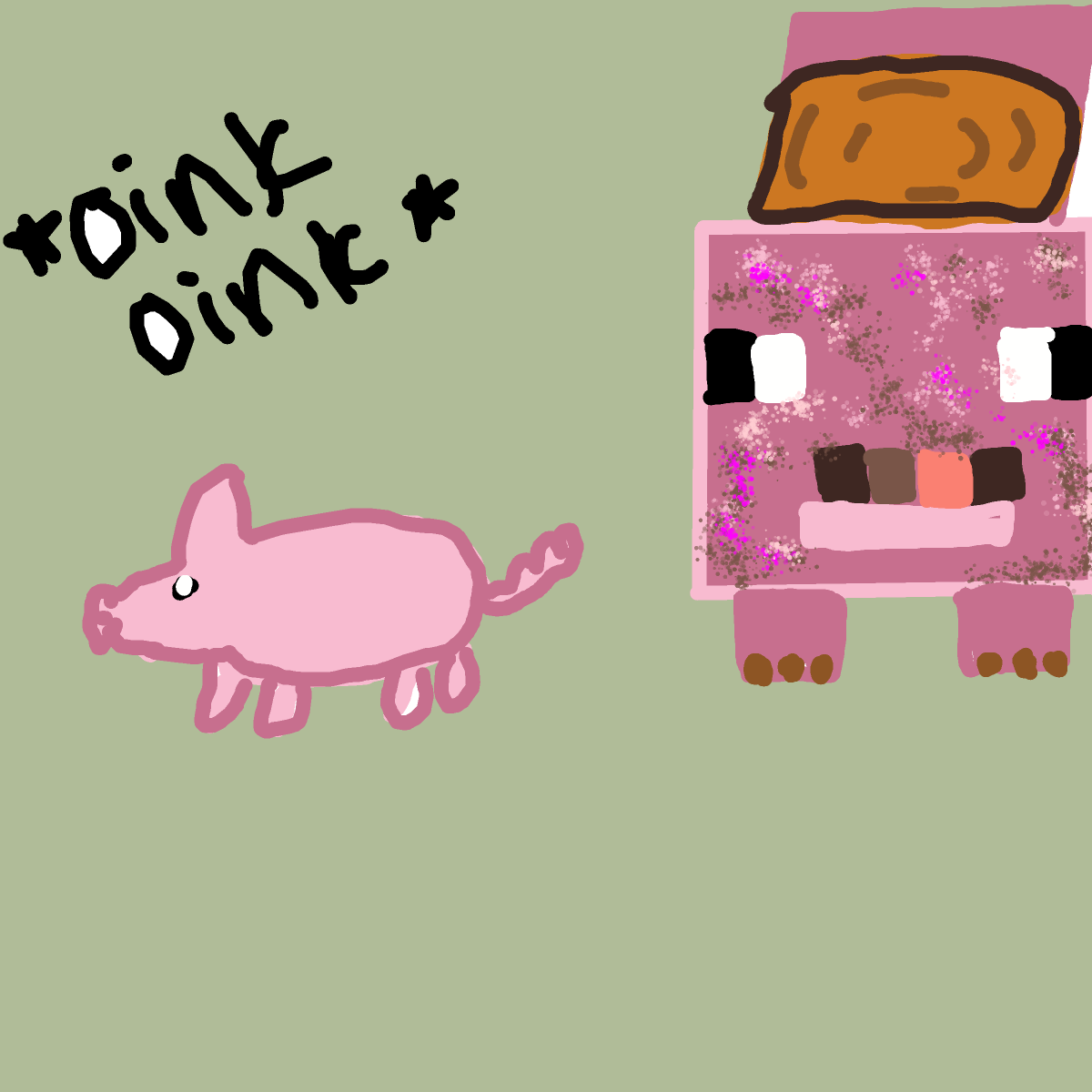 Pig drawing by tris - art _ wow