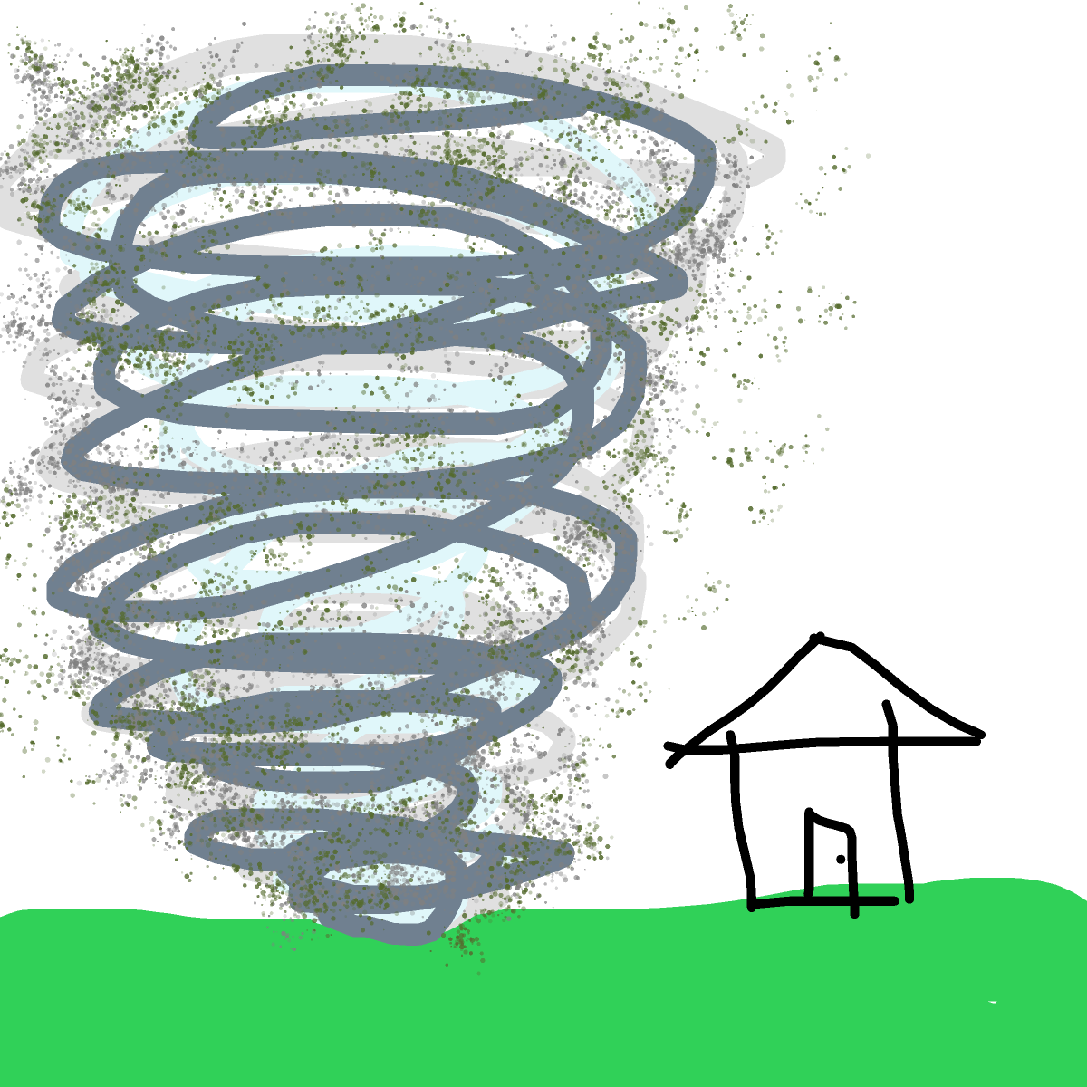 Tornado drawing by spleenonlean