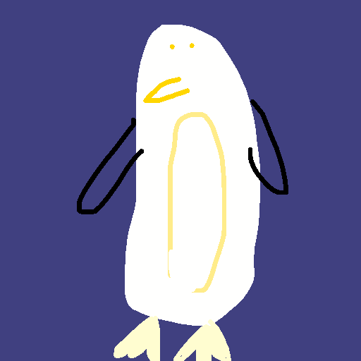 Penguin drawing by grou