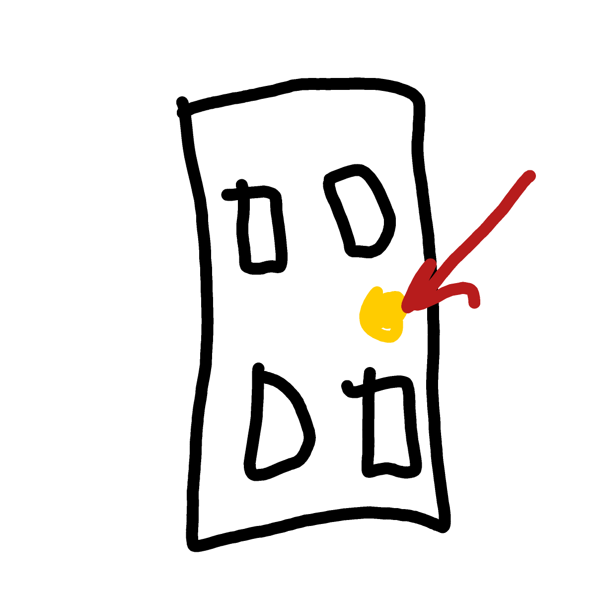 Doorknob drawing by DannyC