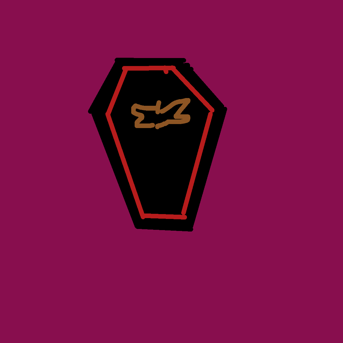 Coffin drawing by color-olive-web
