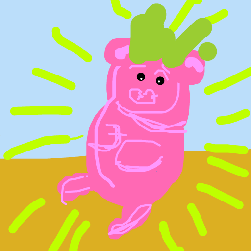 Pig God drawing by vivid-moon-code