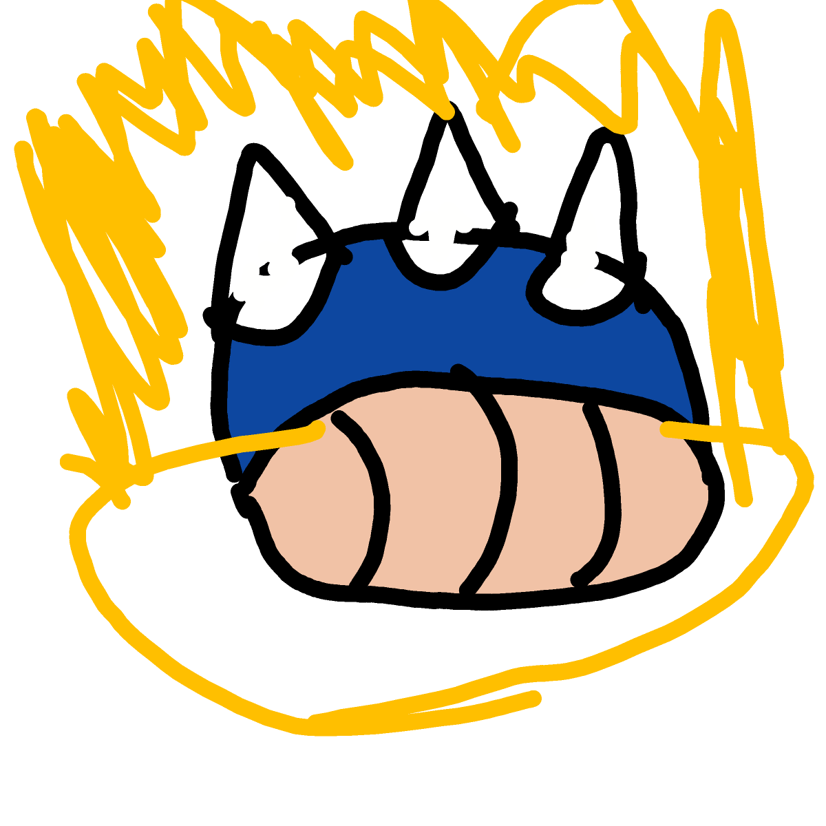 Blue Shell drawing by Dyllie