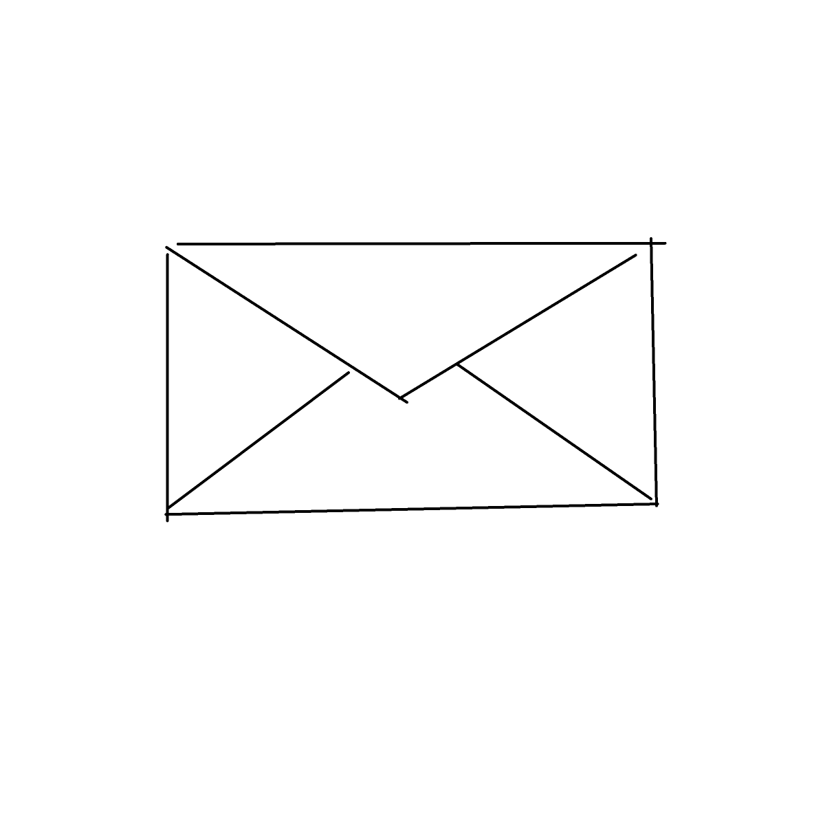 Envelope drawing by Guardianoflives