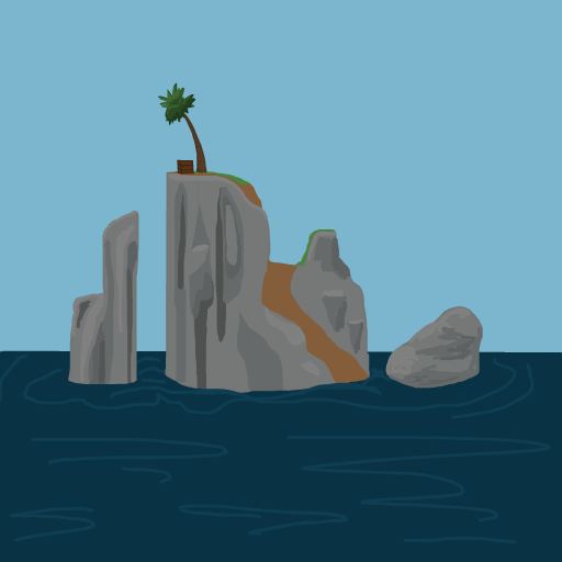 Island drawing by firecracker