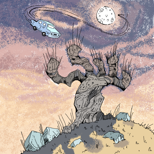 Spooky Tree drawing