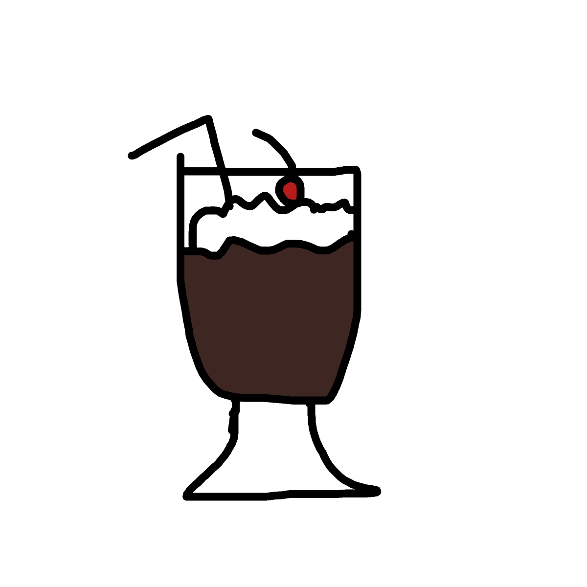 Milkshake drawing by brianviolin