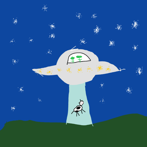 UFO drawing by Shandi