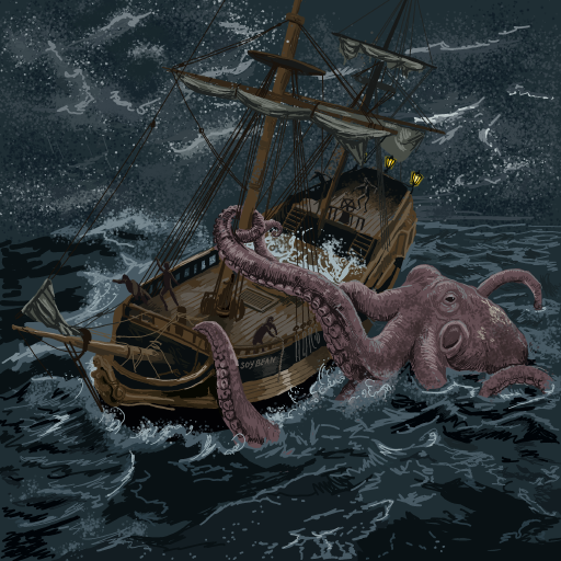 Kraken drawing by Soybean